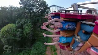 Outlaw Run horizon leveled reverse on-ride POV Silver Dollar City