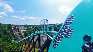 Phantoms Revenge horizon leveled front seat on-ride POV Kennywood