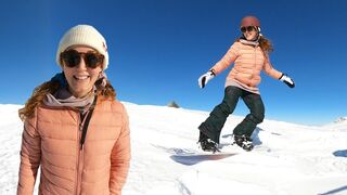 My Wife's First Day Back Snowboarding