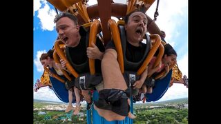 Riding Falcon's Fury at Busch Gardens Tampa!