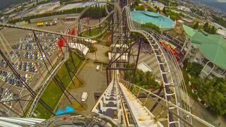 Fujiyama - "The King of Roller Coasters!" Front Seat POV - Fuji-Q Highland Japan