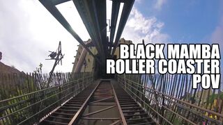 Riding Black Mamba Roller Coaster at Phantasialand with TPR! POV Germany