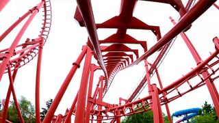 T3 Roller Coaster! Front Seat 4K POV! Kentucky Kingdom 2021