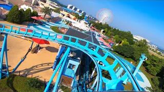 Stellar Coaster Roller Coaster POV at Lagunasia Theme Park - Japan