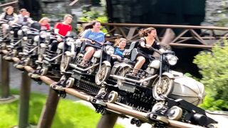 Hagrid's Motorbike Roller Coaster! Queue Walk-through & Offride POV! Universal Islands of Adventure