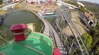 Vivace Mine Train Roller Coaster POV New Reoma World Japan