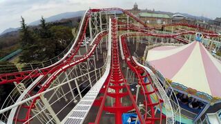 Bizarre Jet Coaster Roller Coaster POV Kobe Fruit and Flower Park Japan