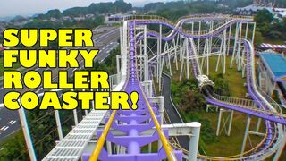 Funky Sketchy Roller Coaster - Jetcorster Discovery at Lina World in Japan