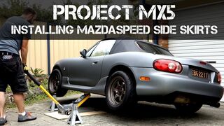 Project MX5 - Wrap Update & Installing Mazdaspeed Side Skirts